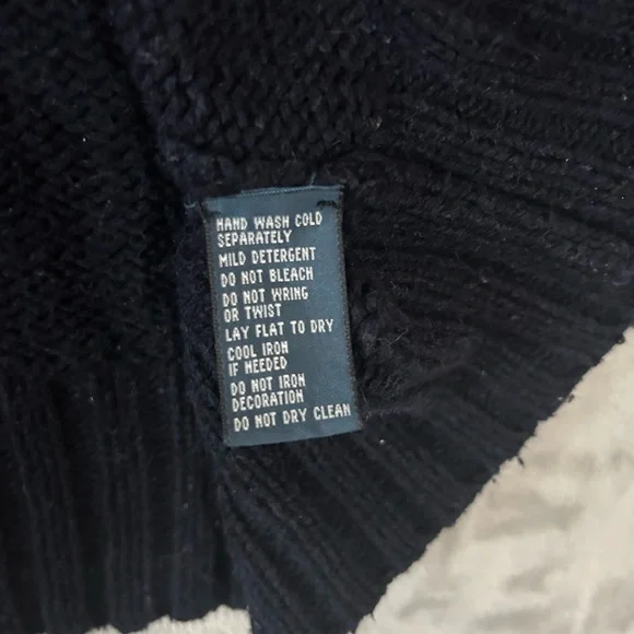 Vintage polo Ralph Lauren double zipper elbow patch cable knit  sweater - Picture 14 of 15